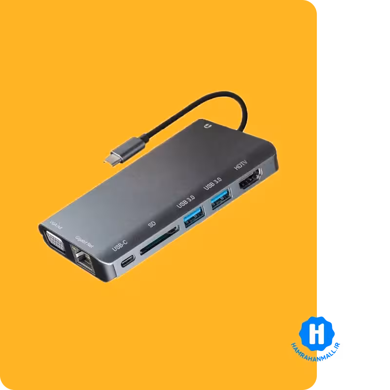 هاب 8 پورت USB-C کی نت مدل S9