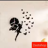 ساعت دیواری استیکری پدیده مدل فرشته