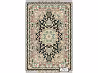 نخ و نقشه قالیچه نفیس تبریز ذرع و نیم - کد NZ2866