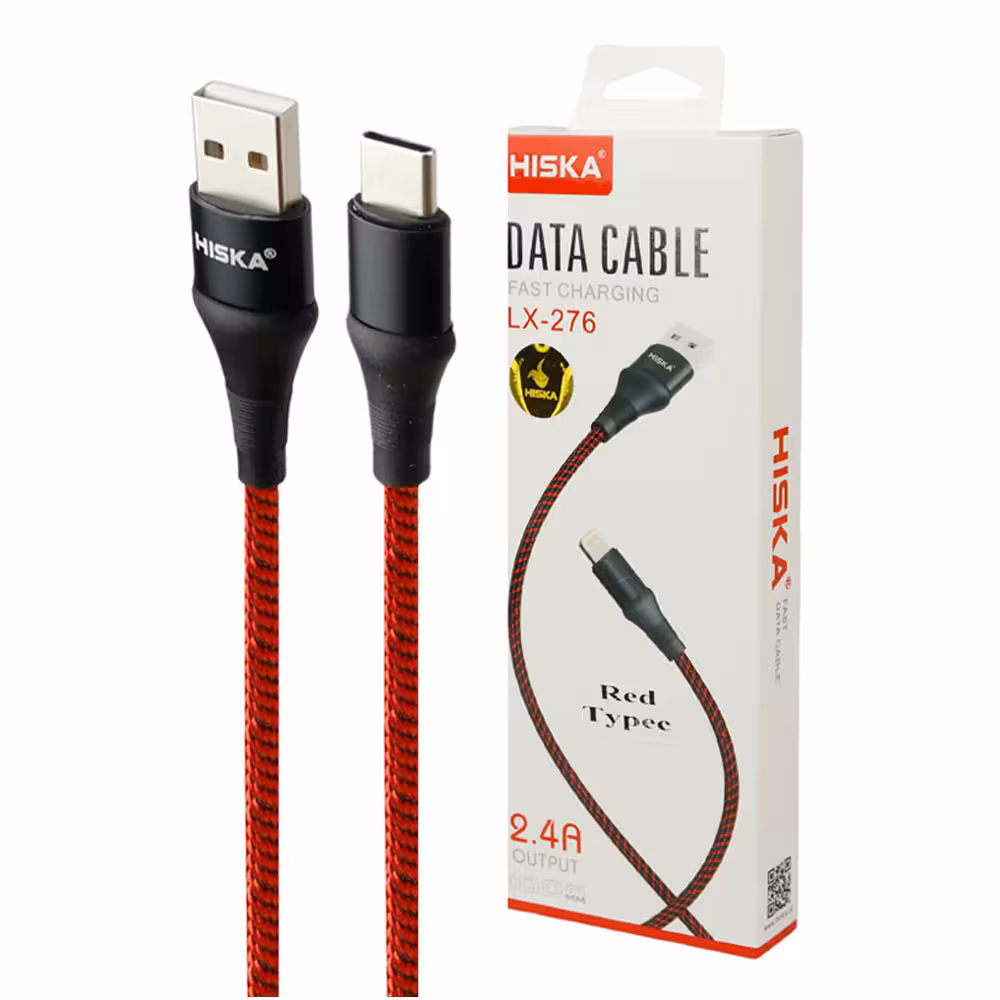 کابل تایپ سی فست شارژ هیسکا Hiska LX-276 1m