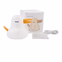 چراغ خواب و مطالعه سیلیکونی طرح اردک مدل Duck Night Light