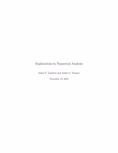 خرید و دانلود نسخه کامل کتاب Explorations in Numerical Analysis