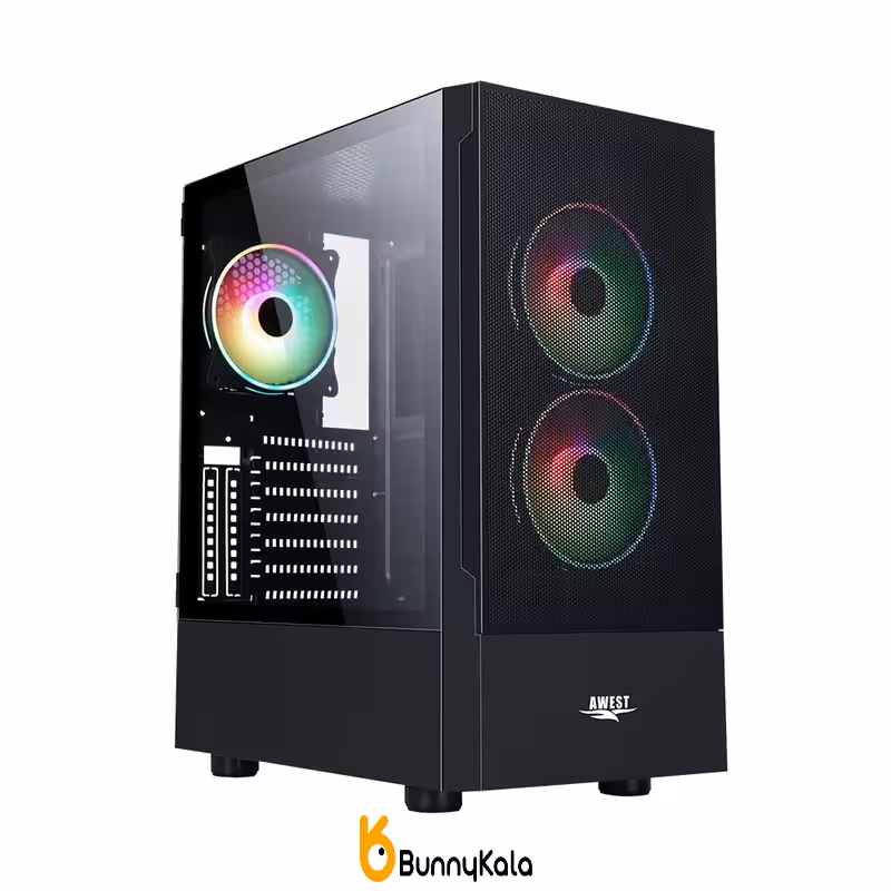 کیس کامپیوتر اوست مدل GT AV201 MB Mid Tower مشکی