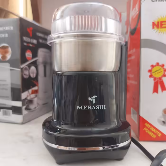 آسیاب مباشی تیغه ومخزن استیل200وات دورنگ سفیدومشکی مدل2281