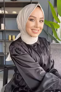 شال سایرا مدل سندی با پارچه کرم رنگ و دکمه‌دار (کد: Syr002) - 6017