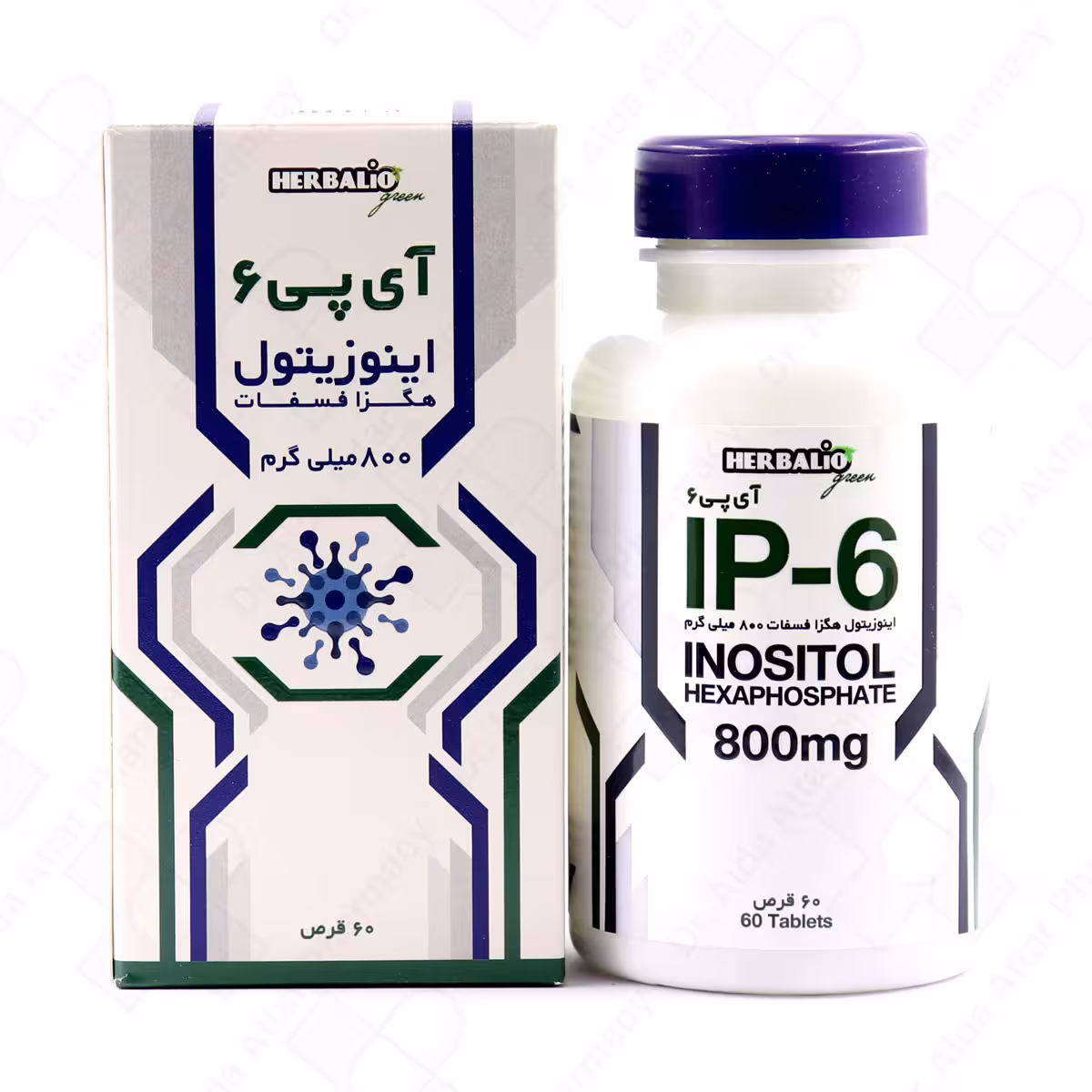 قرص آی پی 6 اینوزیتول هگزا فسفات هربالیو 60 عدد