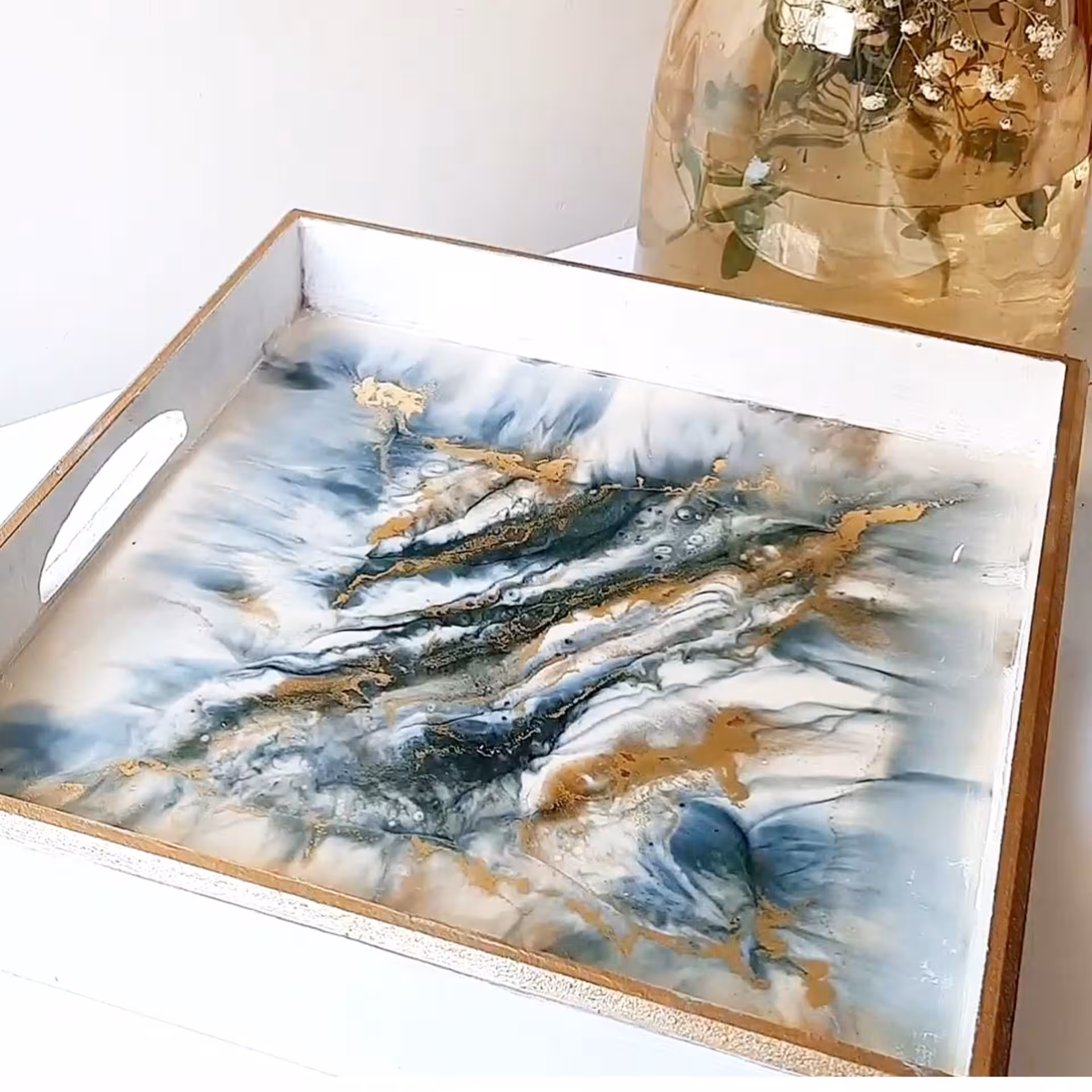 سینی چوبی 30×30 