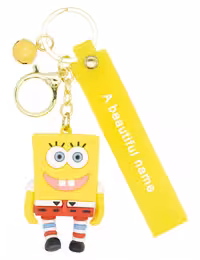 جاکلیدی سیلیکونی فانتزی طرح باب اسفنجی کد D