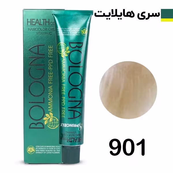 رنگ مو بدون آمونیاک بلونیا شماره 901 Bologna