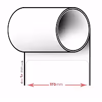 لیبل پرینتر سایز 125 * 90 (یک ردیفه)