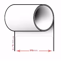 لیبل پرینتر سایز 125 * 90 (یک ردیفه)