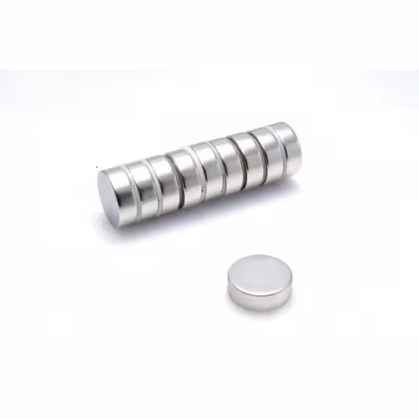 آهن ربا نئودمیوم مدل استوانه ای سایز 15X5 میلیمتر