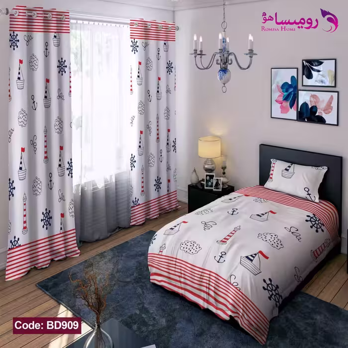 قیمت و خرید روتختی طرح قایق یک نفره برند دکو کد BD909