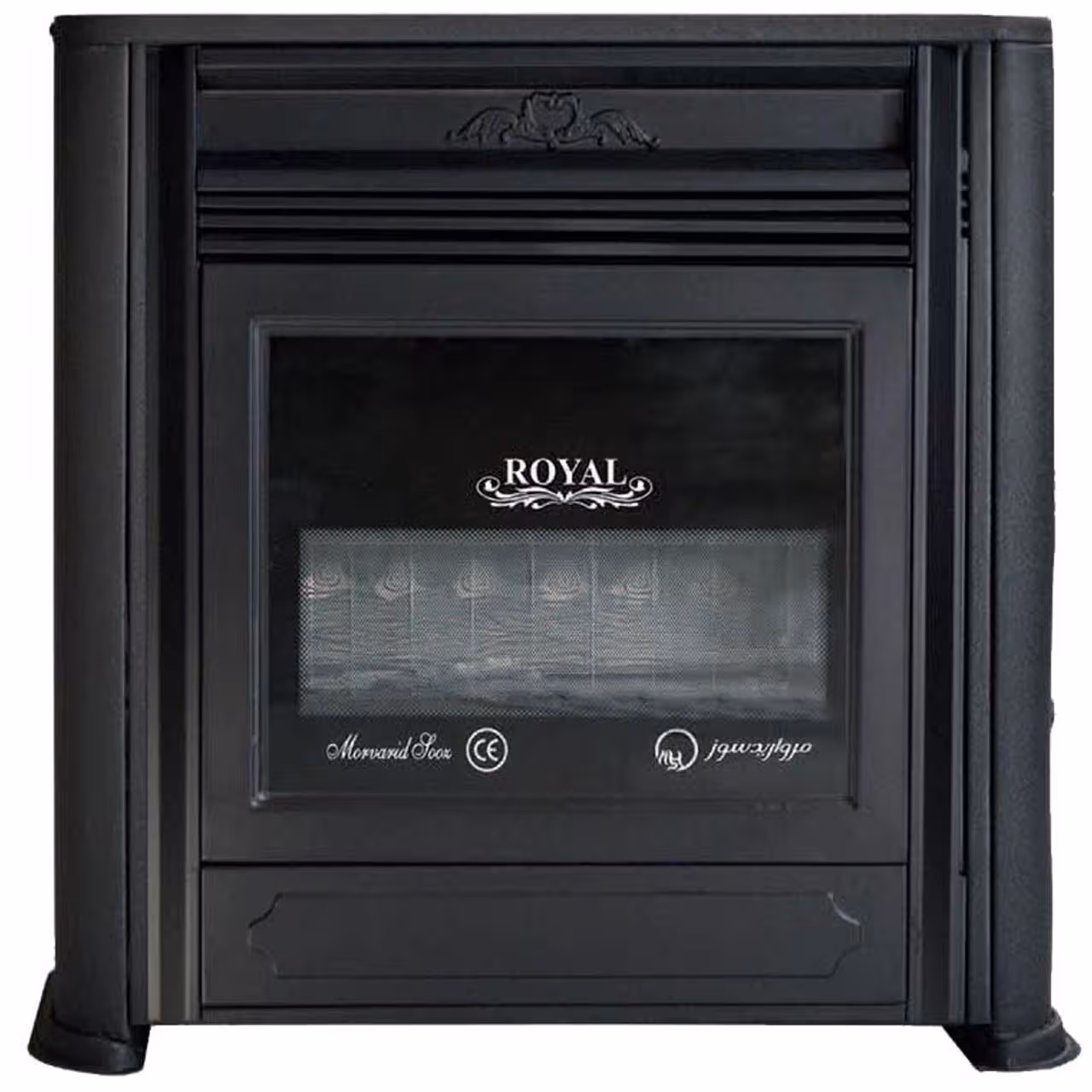 بخاری گازی 9000 مروارید سوز طرح شومینه رویال