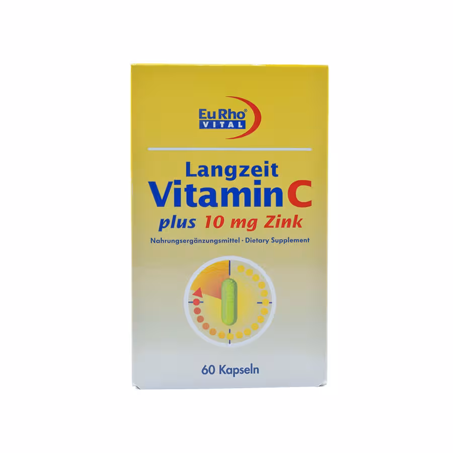 کپسول ویتامین ث و زینک (10 میلی گرم) یوروویتال 60 عدد