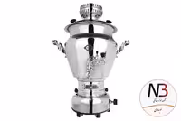 سماور گازسوز عالی نسب مدل گنجینه سیمین ظرفیت 6 لیتر