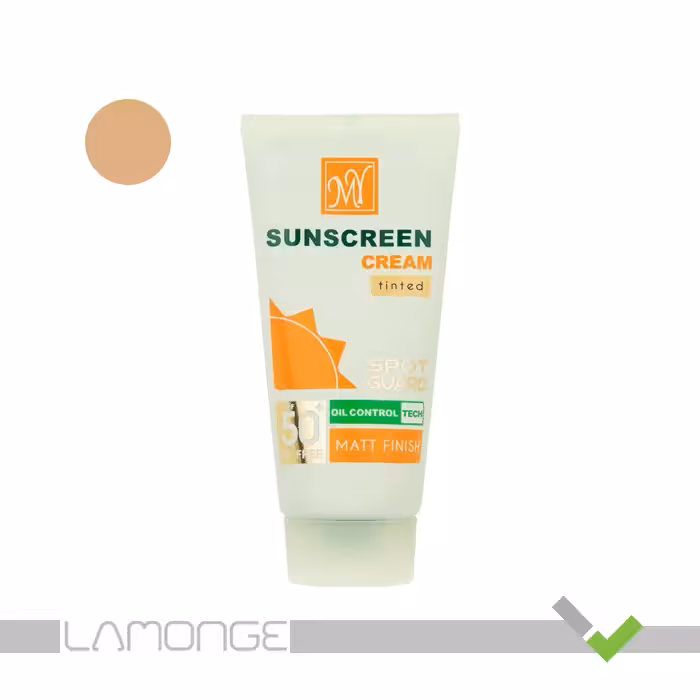 کرم ضد آفتاب SPF50 رنگی مات مای مدل اسپات گارد 4 کاره مناسب پوست چرب حجم 50 میلی لیتر