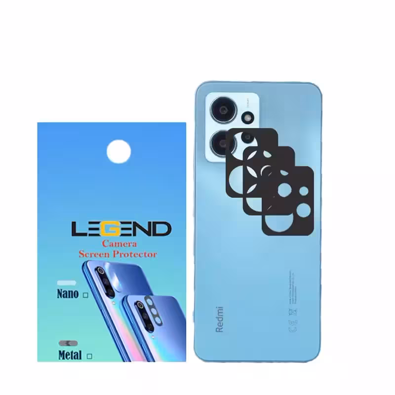 محافظ لنز دوربین لجند مدل قابدار مناسب برای موبایل شیائومی Note 12 بسته 3 عددی