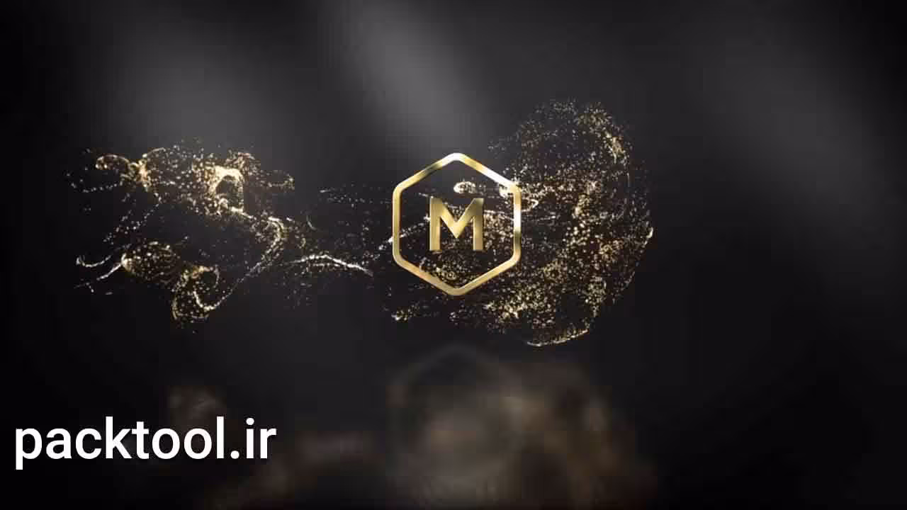 دانلود پروژه آماده لوگو پارتیکل لوکس در پریمیر luxury particles logo - پک تول