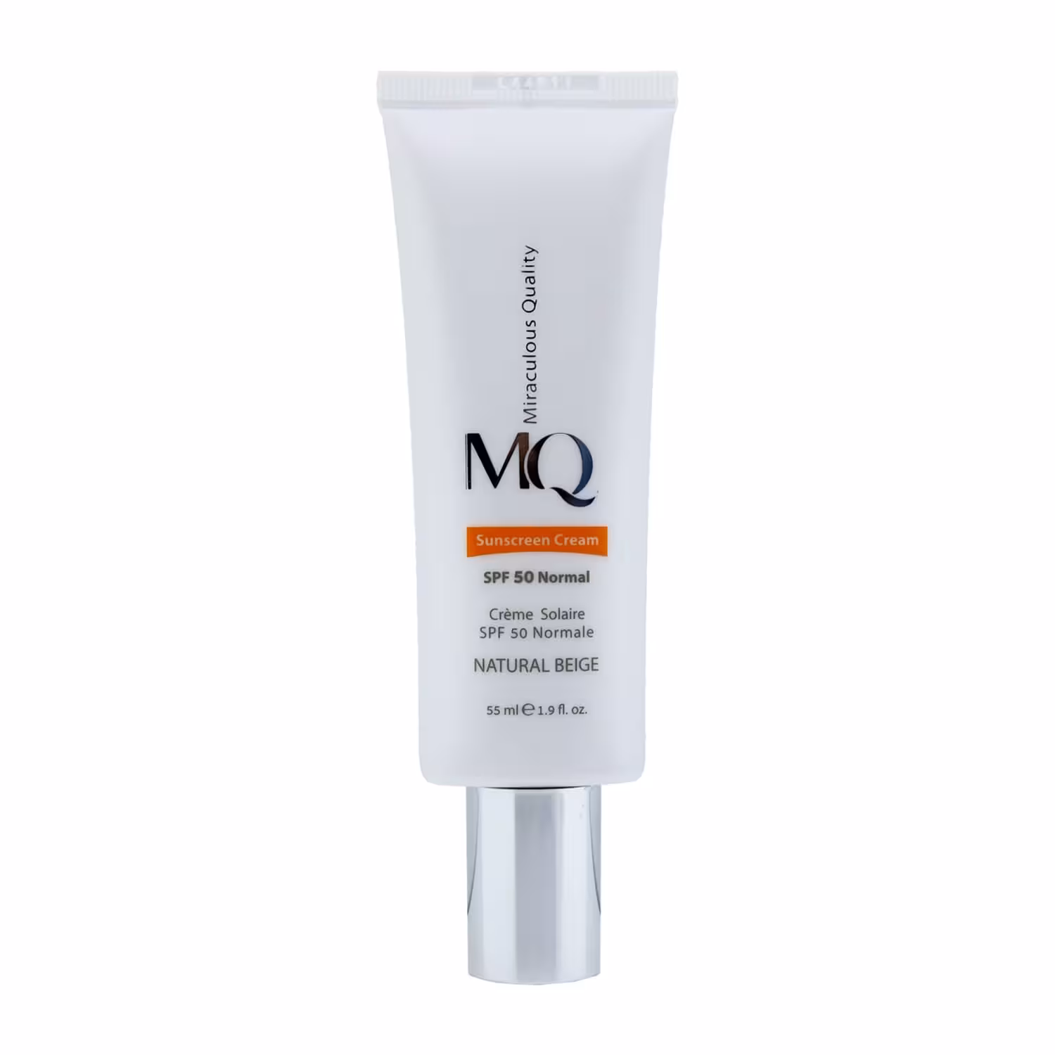 کرم ضد آفتاب نرمال ام کیو Spf 50 بژ طبیعی حجم 55 میلی لیتر
