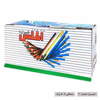 شیرازه شماره 10 اطلس بسته 100 عددی رنگ سبز