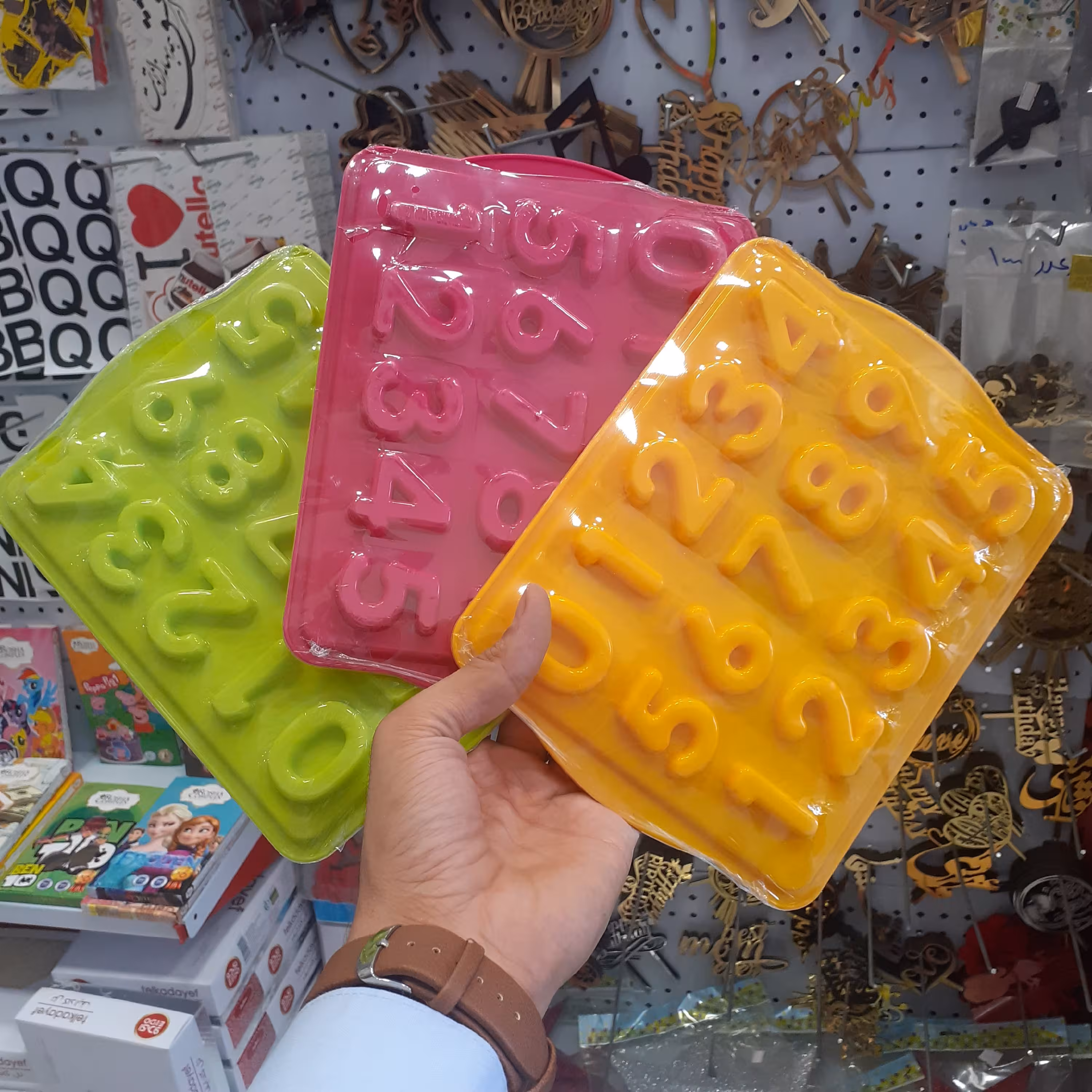 قالب ژله پلاستیکی اعداد