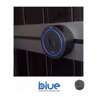سوکت ریلی دو شاخه USB خور (Type A،C) لایتینگ دار بلو مدل BK14