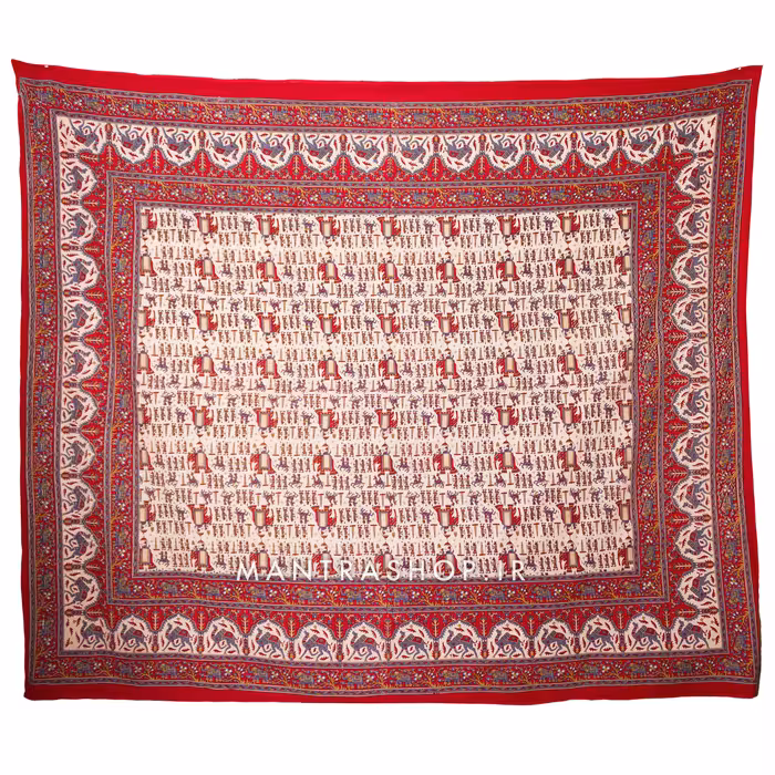 بکدراپ تپستری هندی طرح سنتی (روتختی دو نفره) کد 130