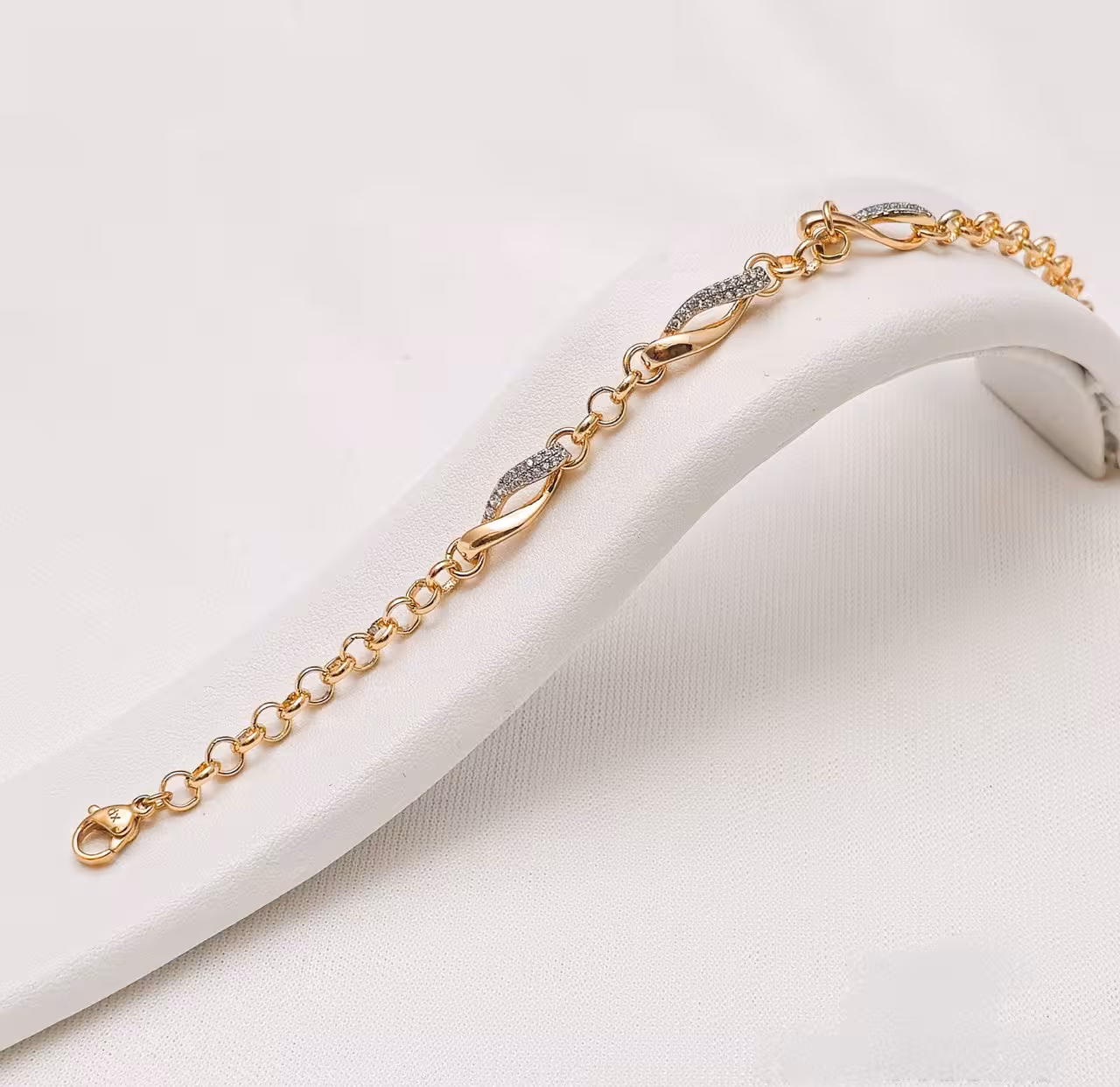 دستبند زنانه ژوپینگ طرحدار نگیندار ارسال رایگان