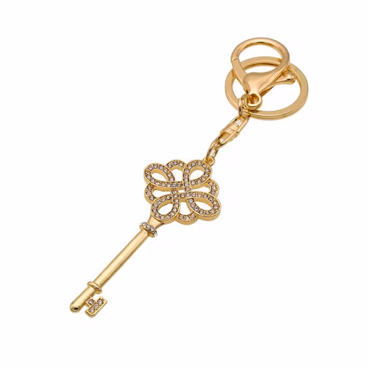 جاکلیدی طلایی مدل کلید نگین دار