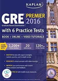 کتاب آزمون انگلیسی Kaplan GRE Premier 2016