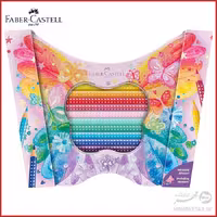مداد رنگی 20 رنگ حرفه ای اسپارکل طرح پروانه فابر کاستل Faber-Castell Sparkle 20 Colouring Pencils in Butterfly Shape Tin