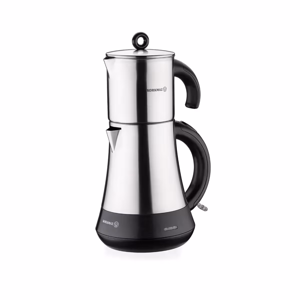 چایساز و کتری برقی استیل کرکماز ترکیه مدل Hasbahçe A851