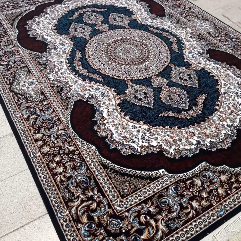 فرش ماشینی12متری کاشان  نقشه کهربا(ارسال رایگان)