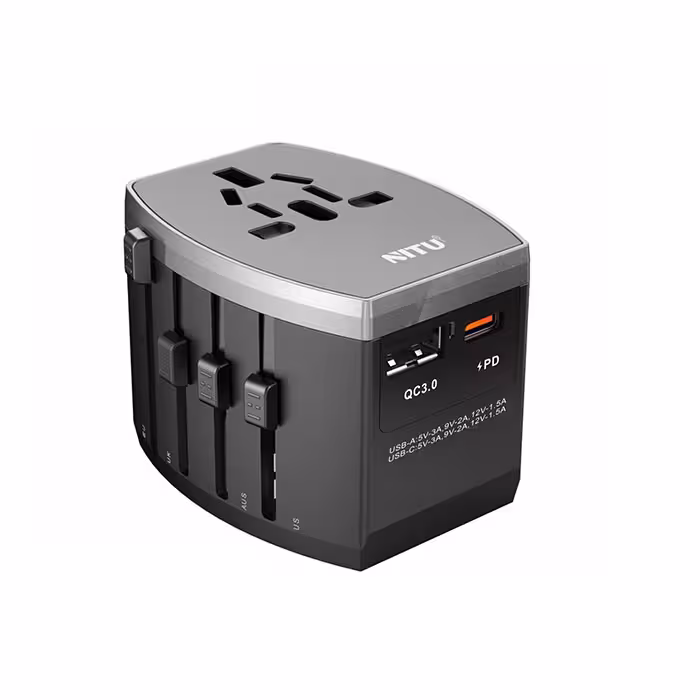 آداپتور مسافرتی نیتوPD QC30 NITU NT-A6