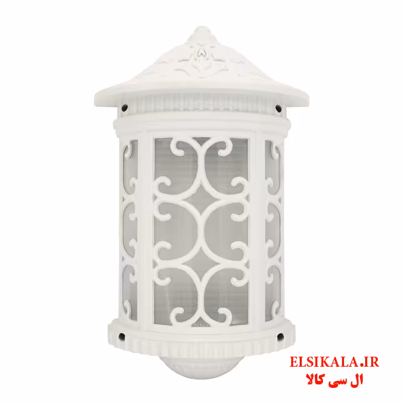 چراغ حیاطی مدل سیمرغ دیواری سفید مشکی