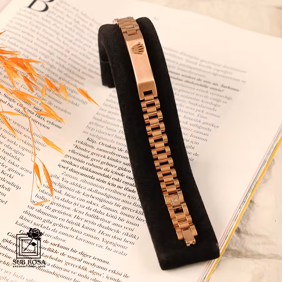 دستبند رولکس NEW -رزگلد 13159