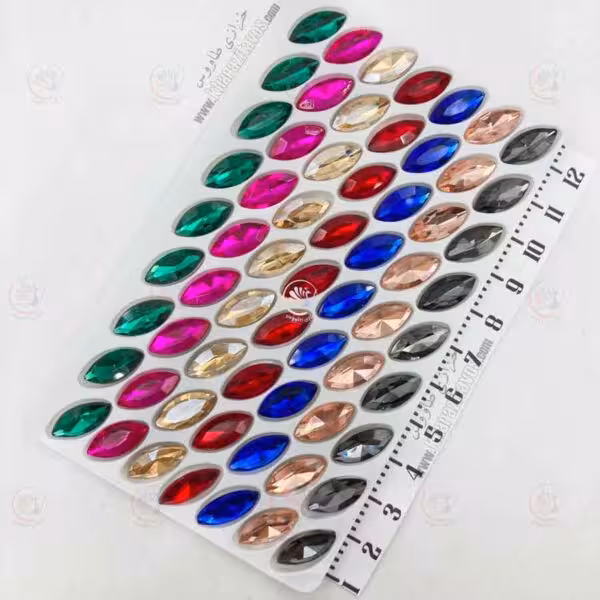 مارکیز چشمی سنگی 7 در 15 ( الوان ) ورق 63 عددی