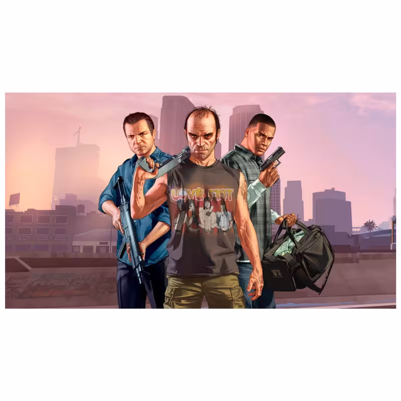 برچسب پلی استیشن 2 مدل اسلیم طرح GTA