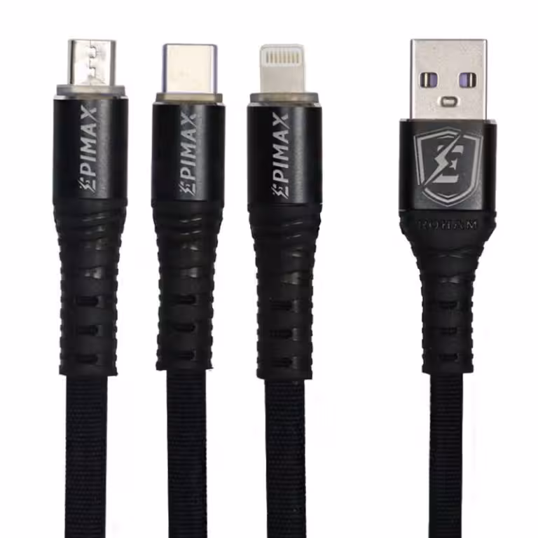 کابل تبدیل USB به microUSB / USB-C / لایتنینگ اپی مکس مدل EC-38EPIMAX