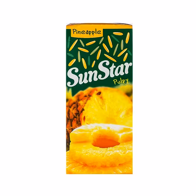 آب آناناس پالپ دار سان استار 200 میلی لیتری