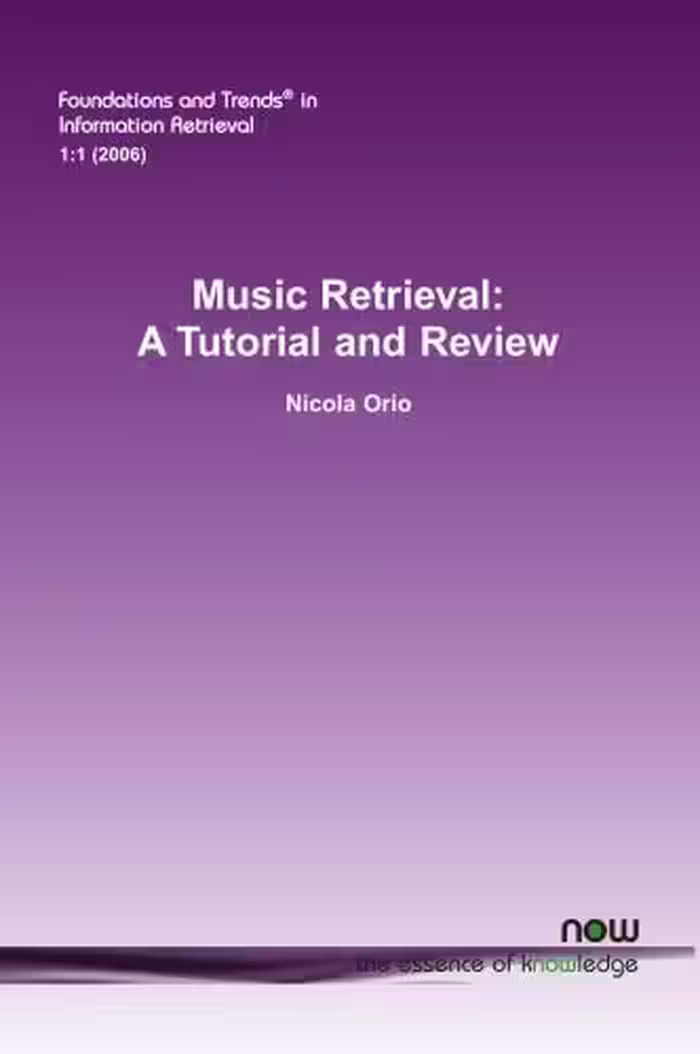 خرید و دانلود نسخه کامل کتاب Music Retrieval: A Tutorial and Review