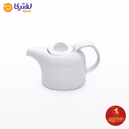 قوری چای چینی زرین متوسط سفید هتلی 49