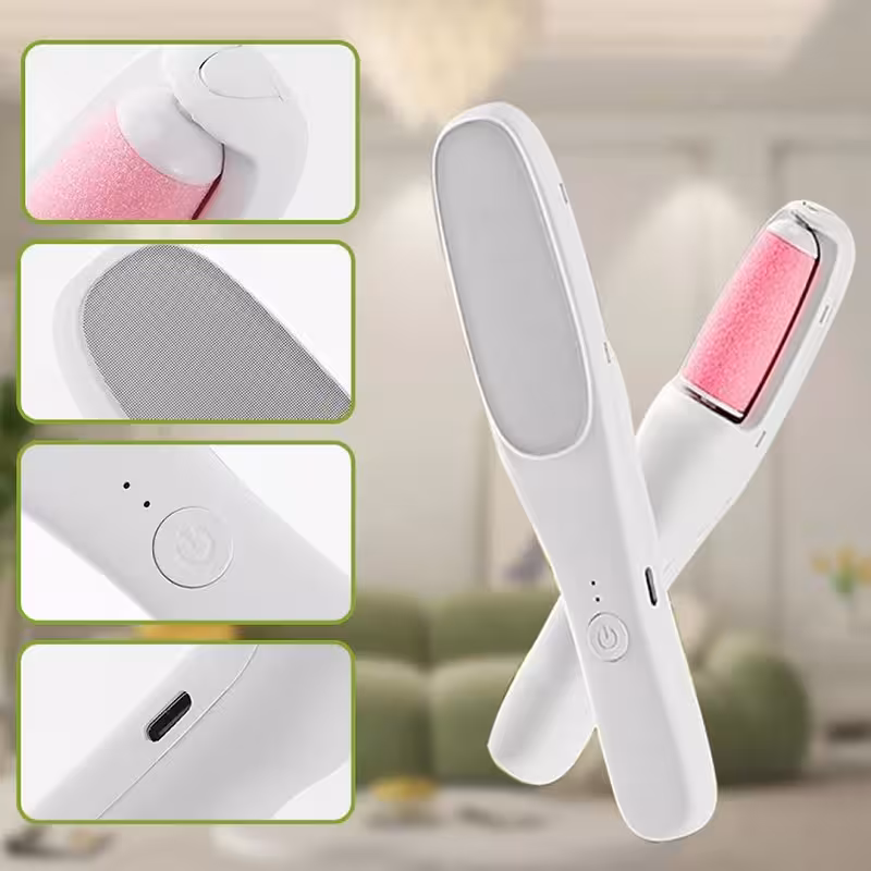 سوهان شارژی کف پا و موبر 2 کاره -سفید