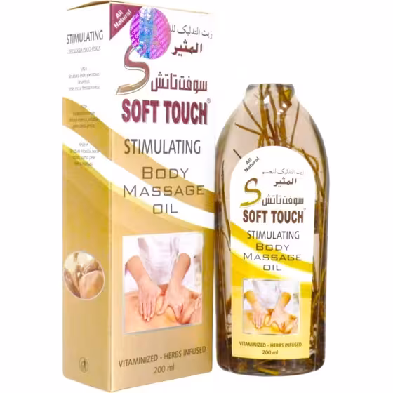 روغن ماساژ بدن سوفت تاتش soft touch مدل invigorating