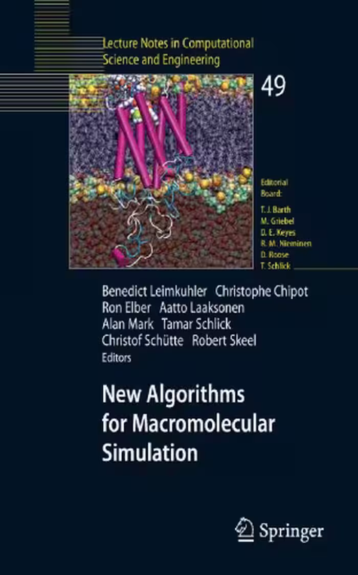 خرید و دانلود نسخه کامل کتاب New Algorithms for Macromolecular Simulation