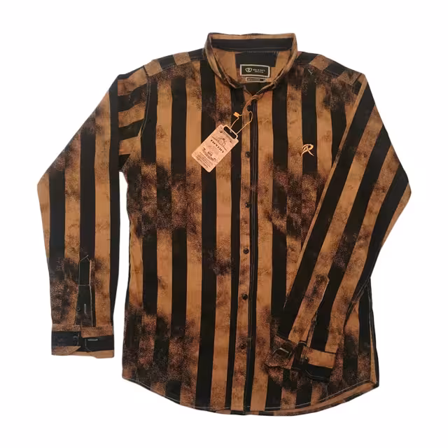 پیراهن آستین بلند مردانه مدل راه راه کد 703