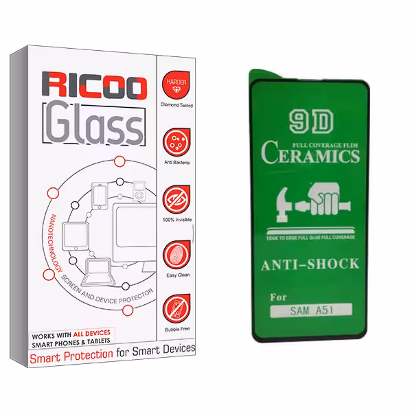 محافظ صفحه نمایش سرامیکی ریکوو مدل  HD مناسب برای گوشی موبایل سامسونگ Galaxy A51