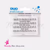 مژه تکی بدون گره مو طبیعی دوو سایز شورت