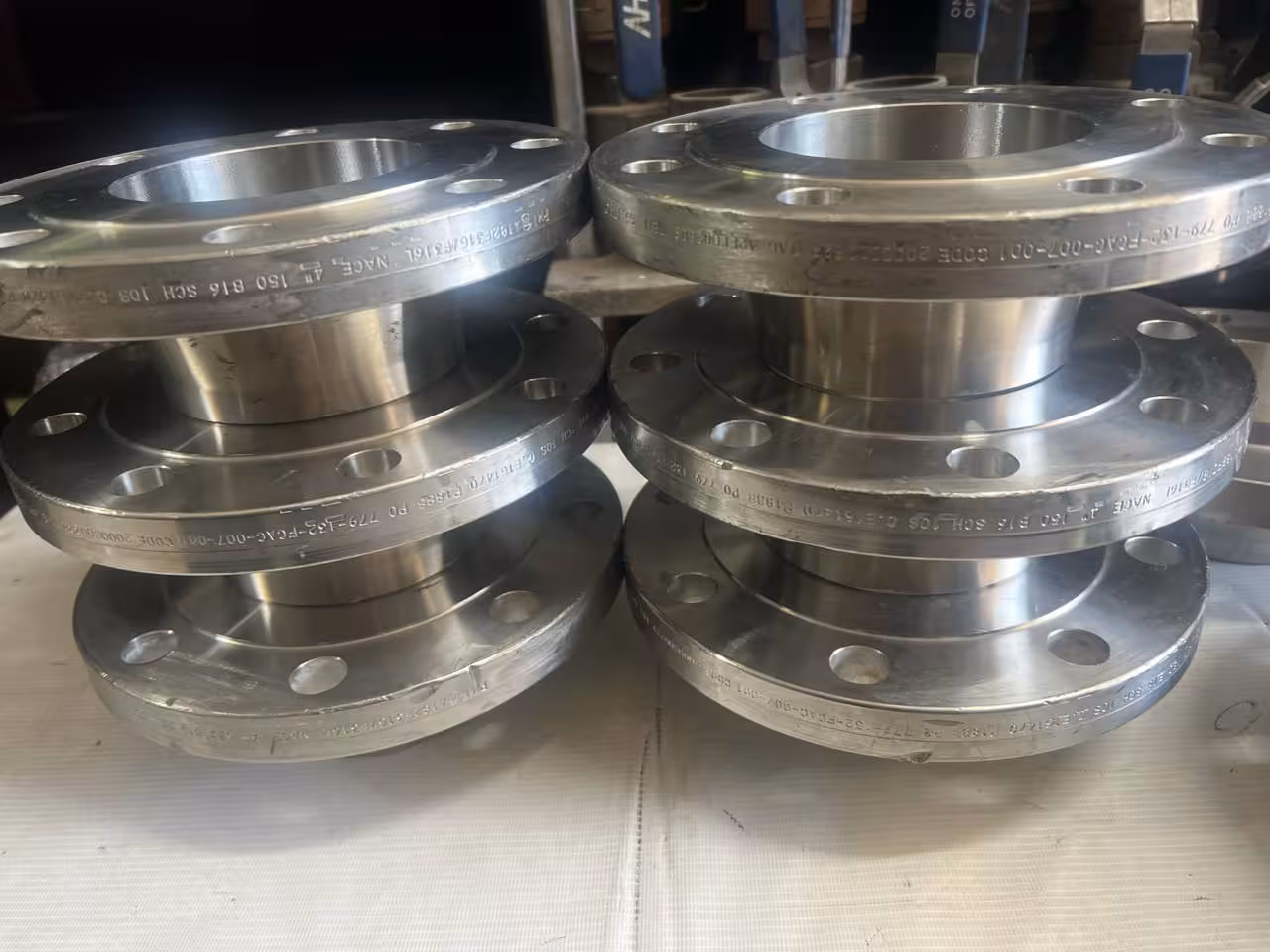 فلنج گلودار 4 اینج کلاس 150 رده 10 اس NACE از جنس SA182F316/316L
